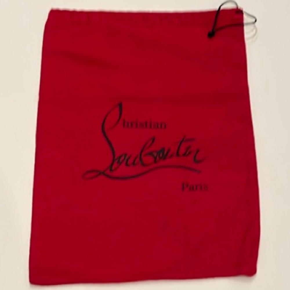 Christian Louboutin Red Dust Bag; 9.25”W x 14”H
